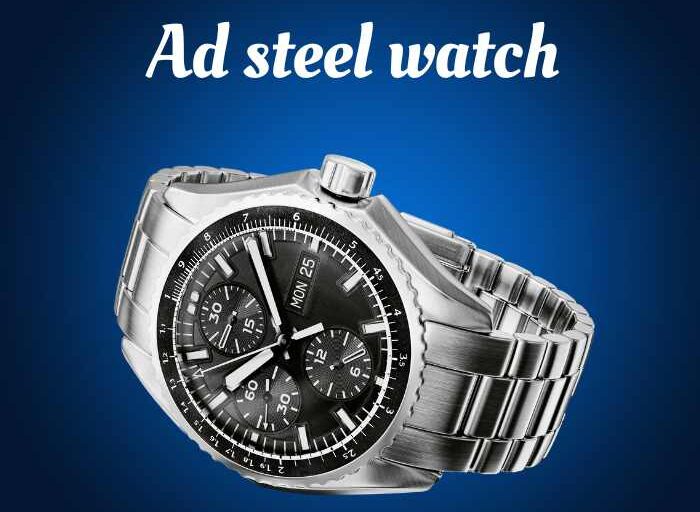 Ad steel watch